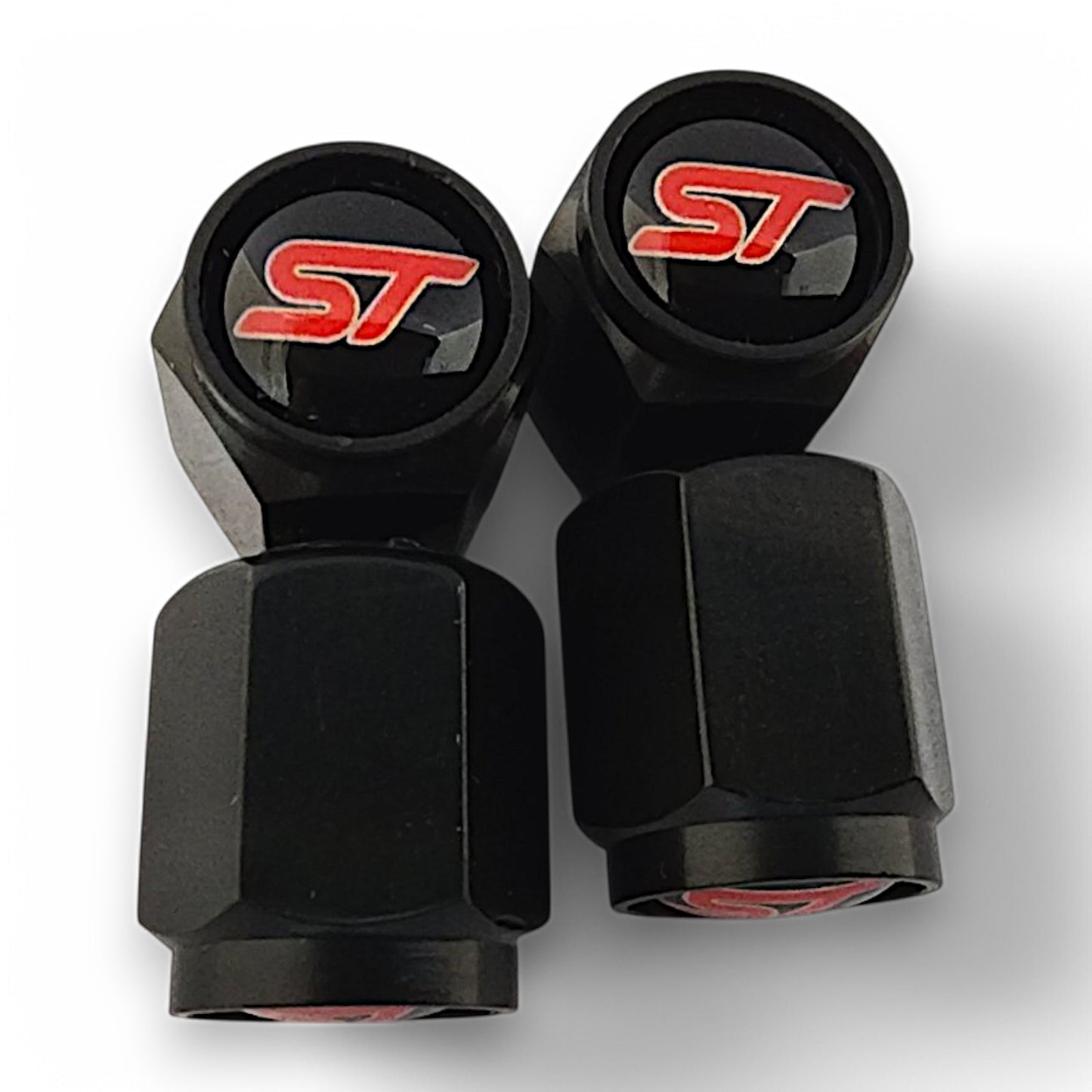 Ford ST Dust Caps x 8 Anti Rust & Corrosion - Plastic Ford ST Tyre Valve Caps