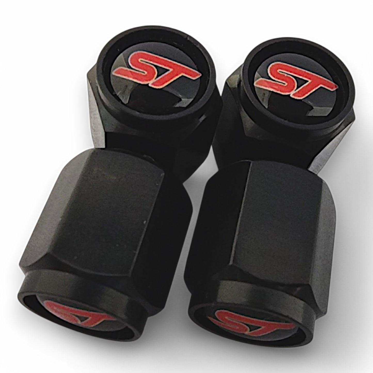 Ford ST Dust Caps x 8 Anti Rust & Corrosion - Plastic Ford ST Tyre Valve Caps