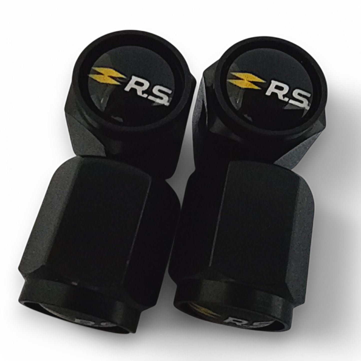 Renault R.S. Dust Caps x 8 New Logo Anti Rust & Corrosion - Plastic R.S. Tyre Valve Caps