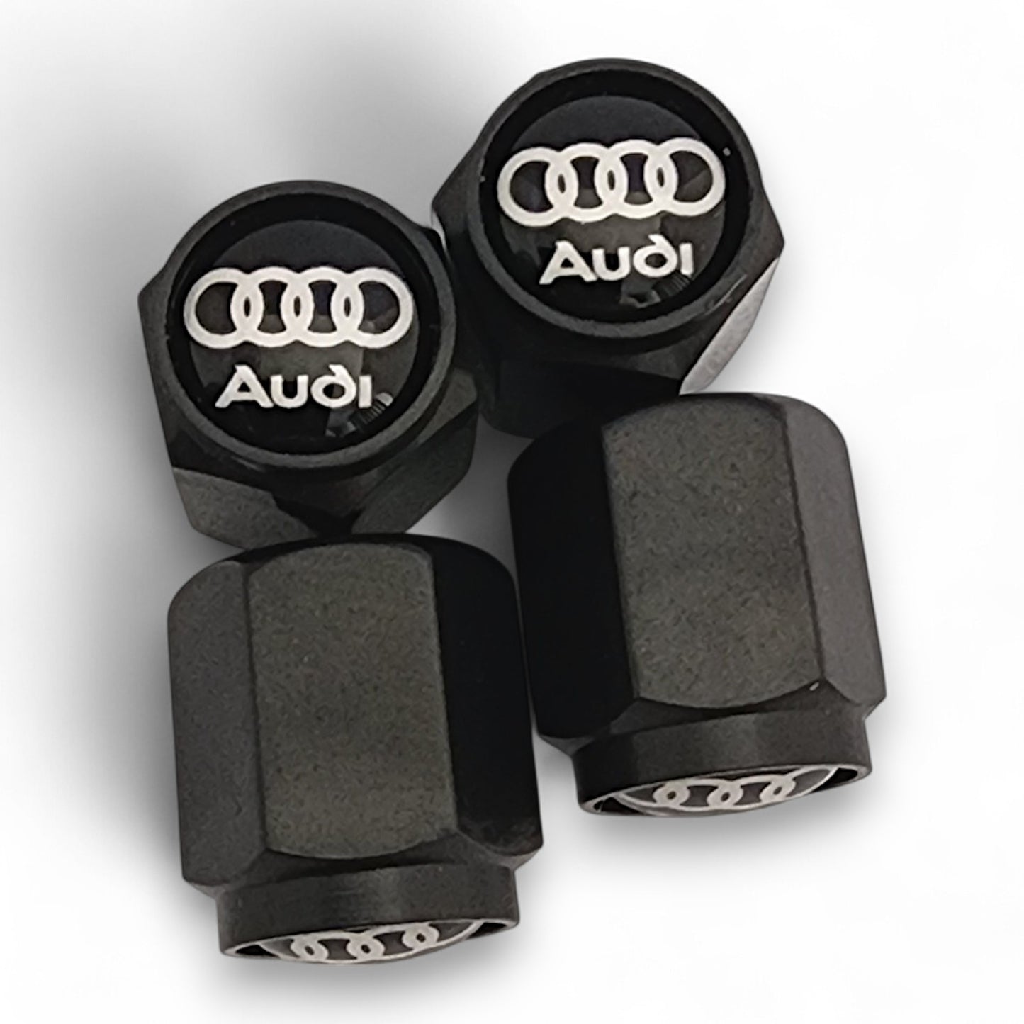 Audi Dust Caps x 8 Anti Rust & Corrosion - Plastic Audi Tyre Valve Caps