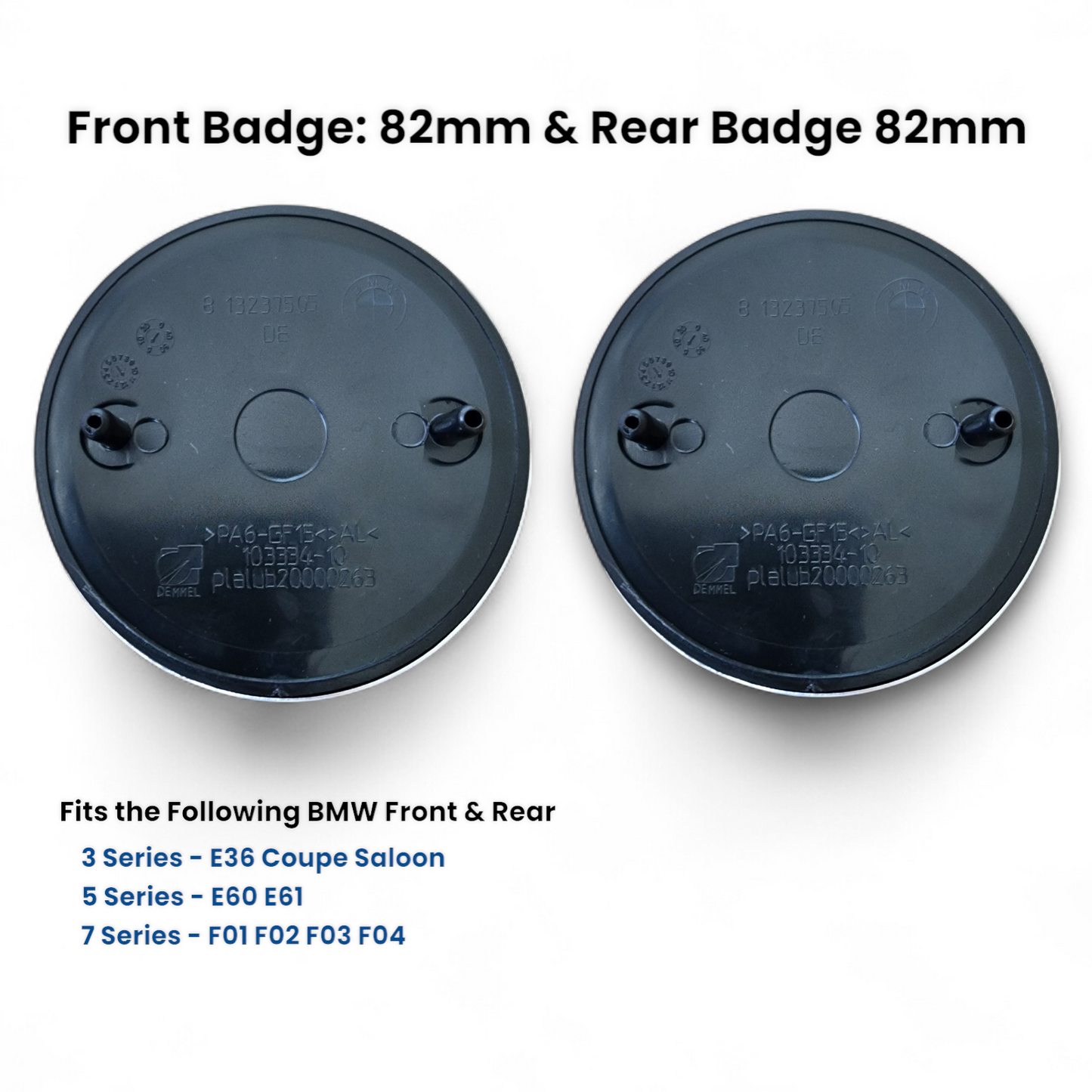 BMW Badges Emblems - Front & Rear Set - Various BMW Models