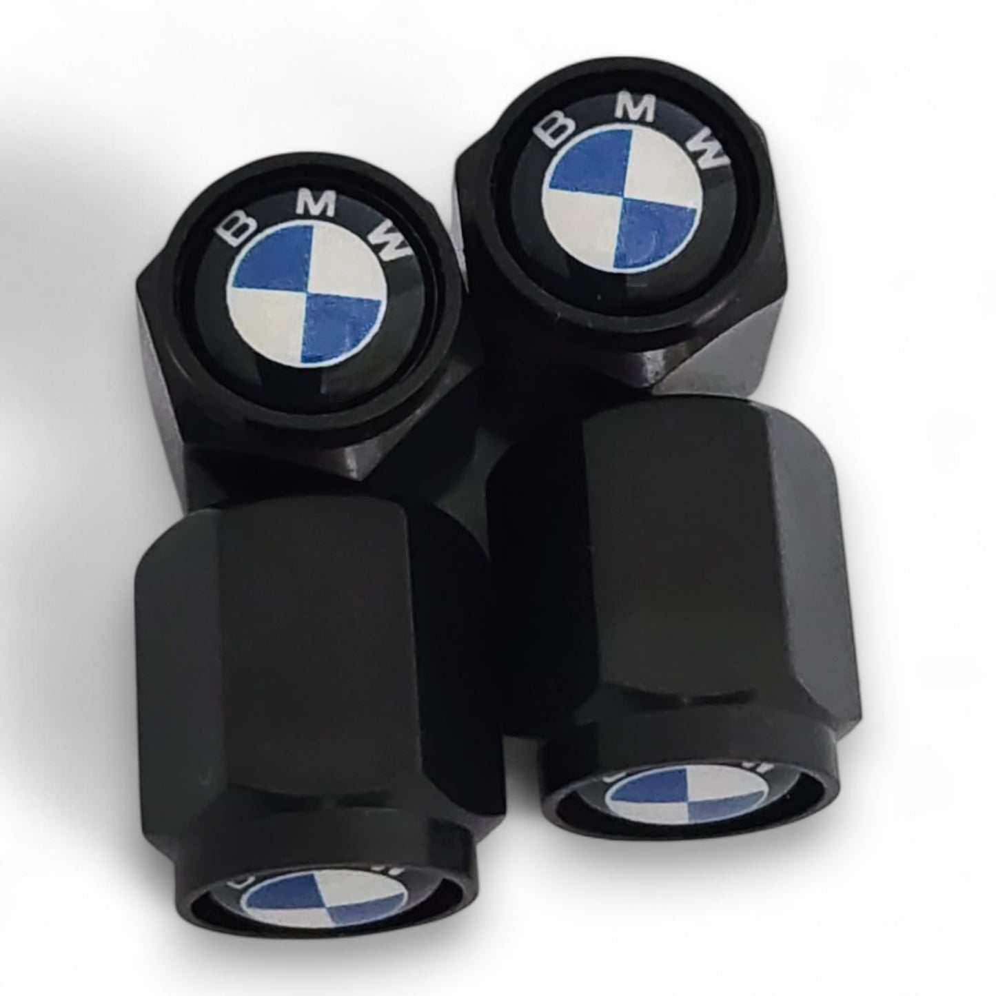 BMW Dust Caps x 8 - Original Logo Anti Rust & Corrosion - Plastic BMW Tyre Valve Caps