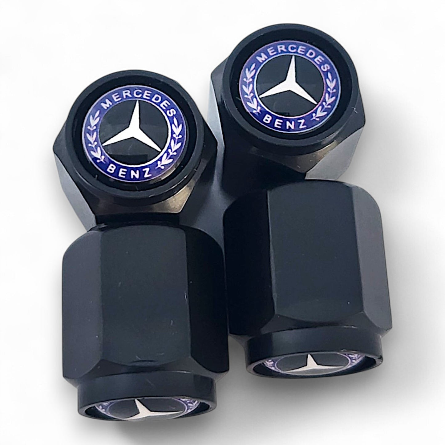 Mercedes Benz Dust Caps x 8 Anti Rust & Corrosion - Plastic Mercedes Tyre Valve Caps