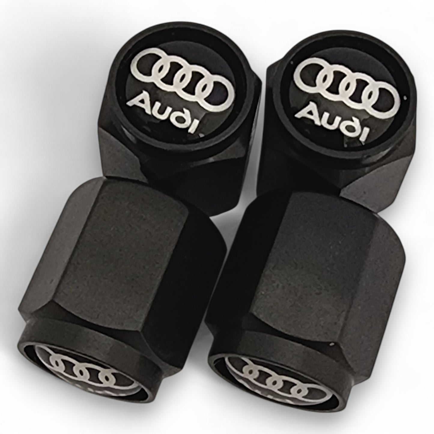 Audi Dust Caps x 8 Anti Rust & Corrosion - Plastic Audi Tyre Valve Caps