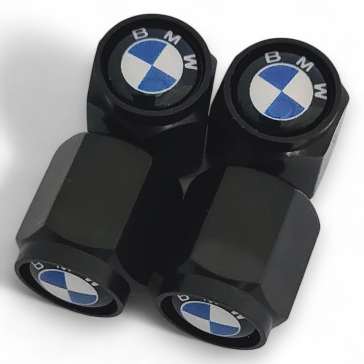 BMW Dust Caps x 8 - Original Logo Anti Rust & Corrosion - Plastic BMW Tyre Valve Caps