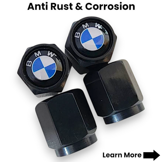 BMW Dust Caps Original Logo Anti Rust & Corrosion - Plastic BMW Tyre Valve Caps